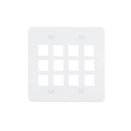 Allen Tel Versatap Faceplate, 12-Port, White AT30D-12-15